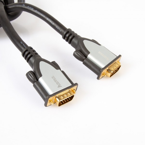 HAMA VGA Kabel Profi Monitoring Connection Cable - VGA Verlängerungskabel 1,8 m