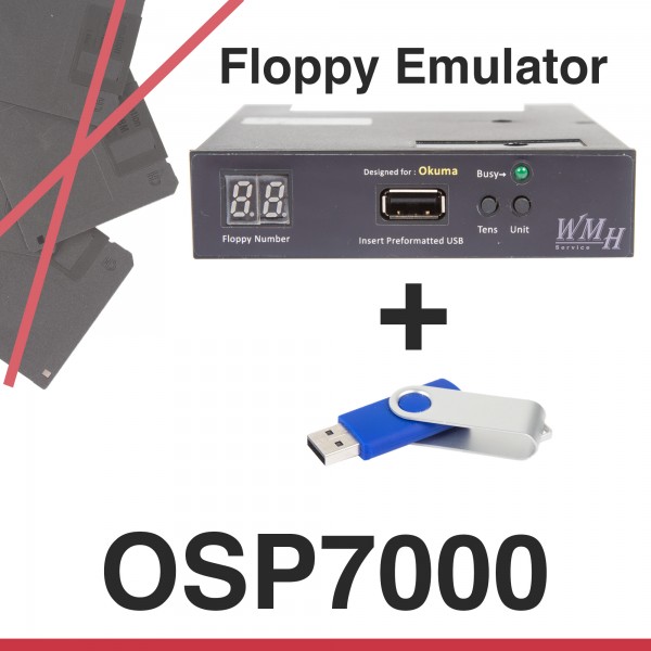Floppy Emulator für Okuma OSP7000 Steuerung - Upgrade Kit + USB Stick + Anleitung