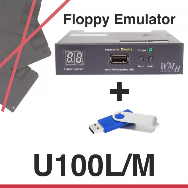 Floppy Emulator für Okuma U100L/M Steuerung - Upgrade Kit + USB Stick + Anleitung