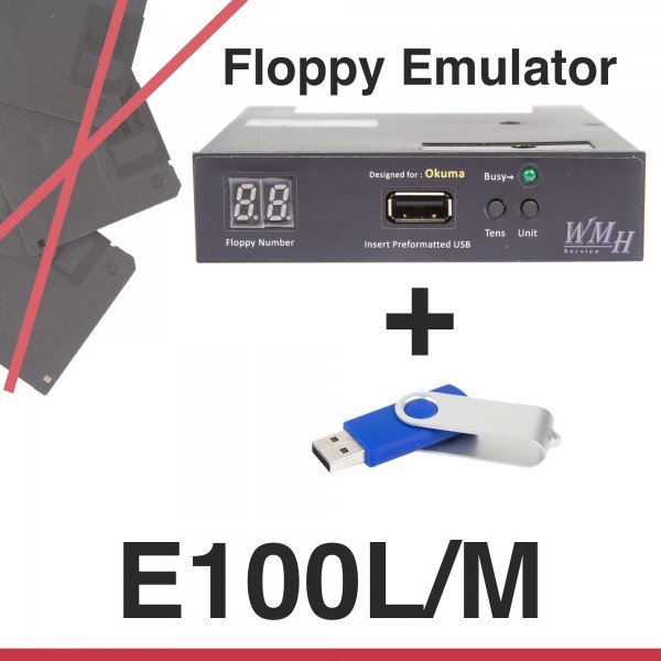 Floppy Emulator für Okuma E100L/M Steuerung - Upgrade Kit + USB Stick + Anleitung